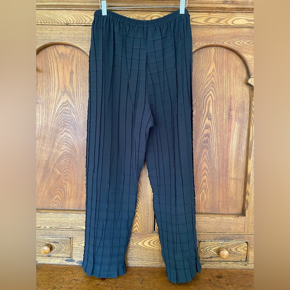 Babette SF XL square pleated pants wide leg lightweight stretch